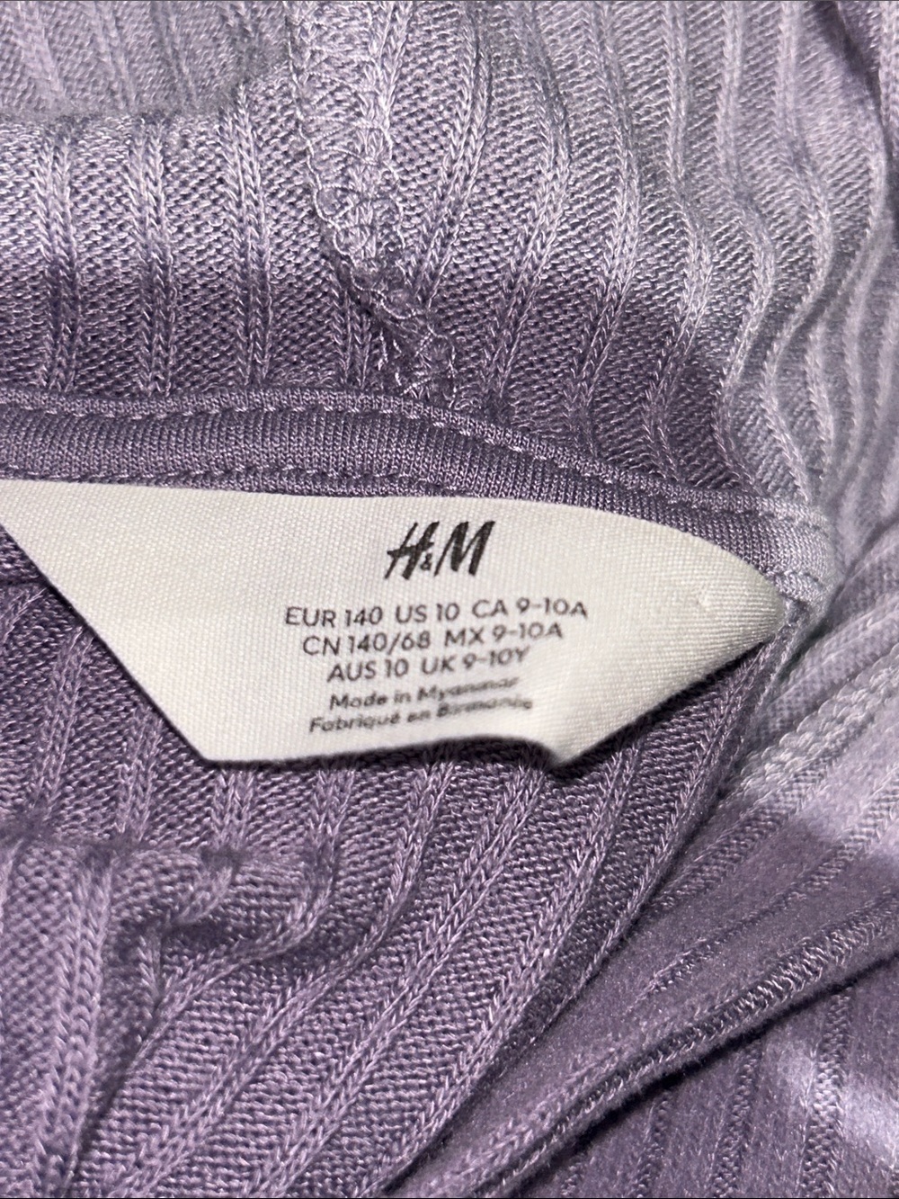 H&M Lavender Ribbed Hoodie and Pants Set - Picture 8 of 10